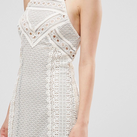 GREYLIN, Lua Lace Halter Neck Dress - Picture 3 of 9